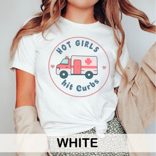 Hot Girls Hit Curbs EMS T-Shirt