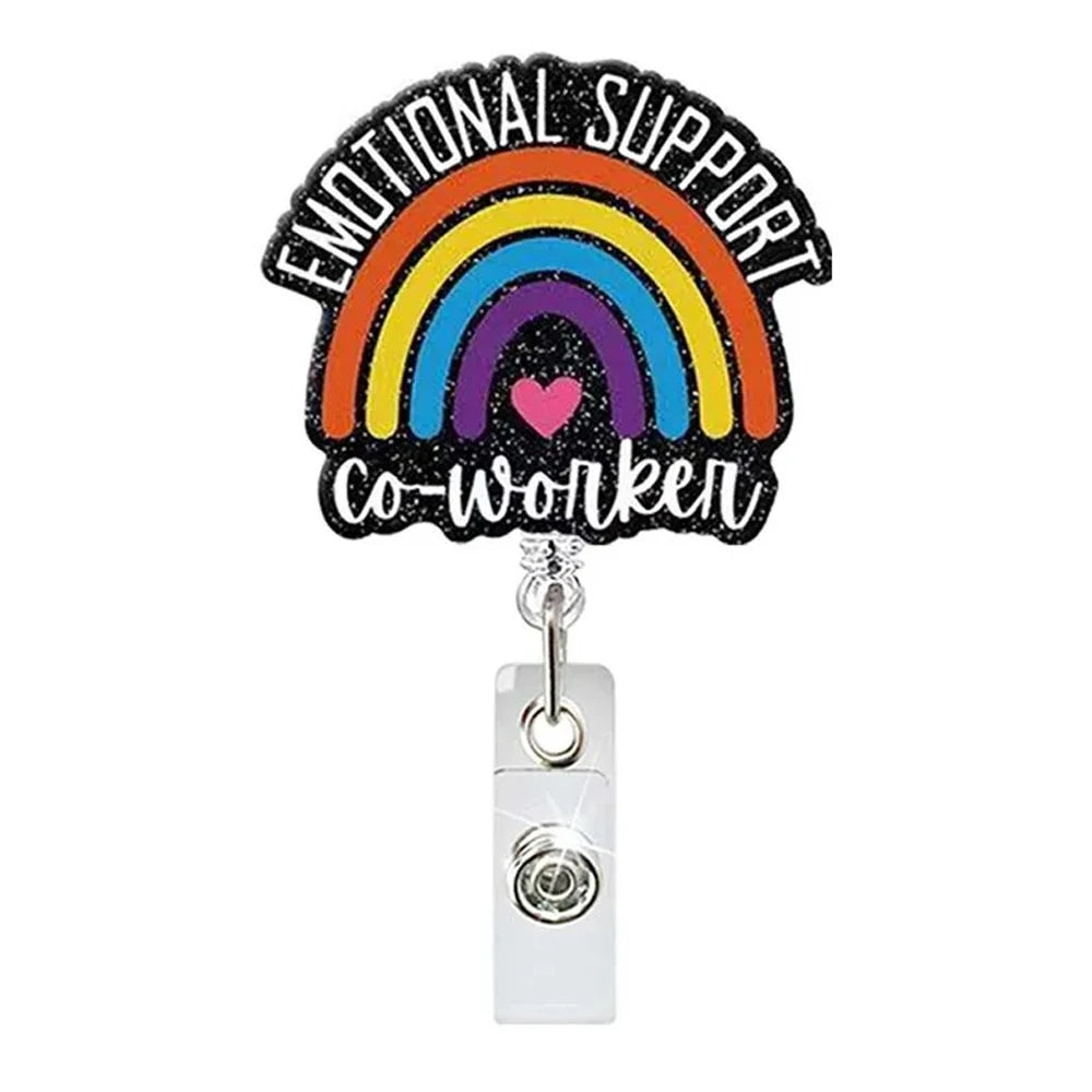 Emotional Support Coworker Badge Reel