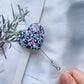 Glitter Heart Retractable Badge Reels