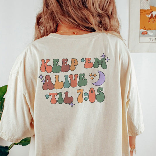 Retro Keep 'Em Alive 'Til 7:05 (Back Design) T-Shirt