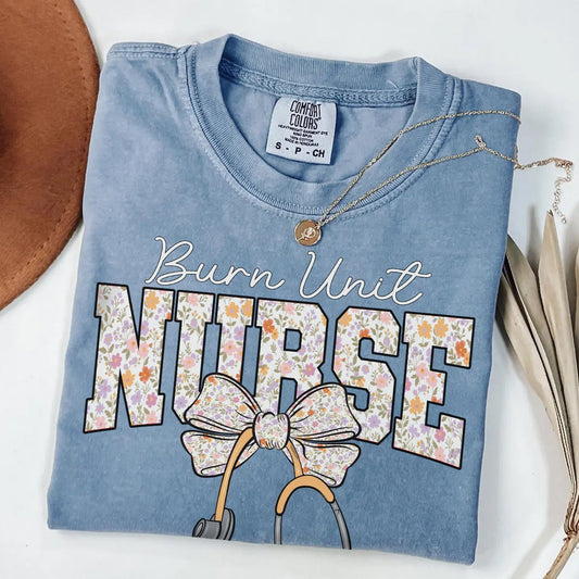 Burn Unit Nurse Bow T-Shirt