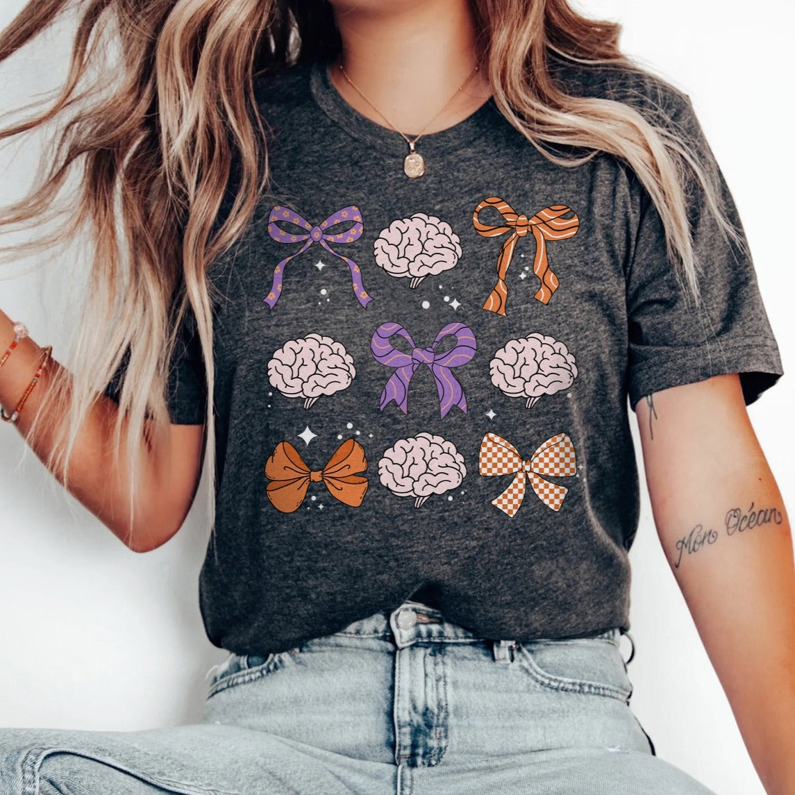 Bows & Brains Halloween T-Shirt