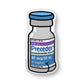Illustration of a medical vial labeled 'Precedex' on a white background
