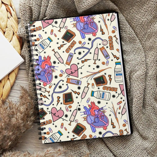 CVICU Doodles Spiral Notebook