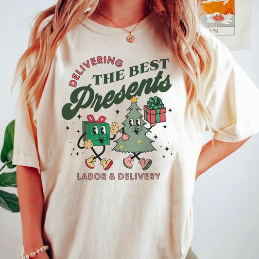 Delivering the Best Presents Labor & Delivery T-Shirt