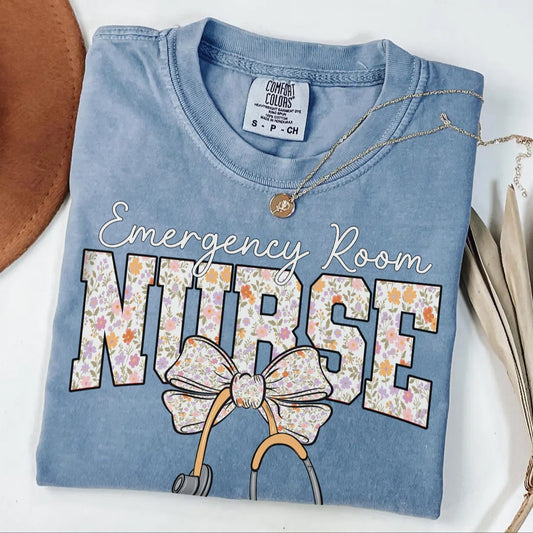 Emergency Room Nurse Bow T-Shirt
