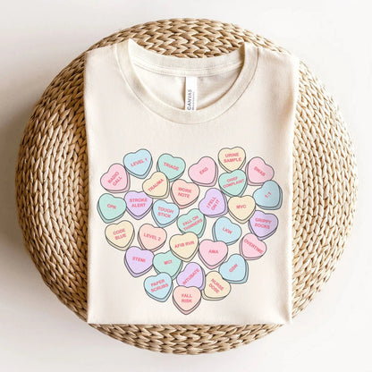 ER Nurse Candy Hearts T-Shirt