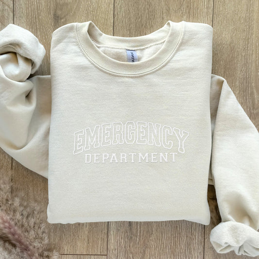 Embroidered Emergency Department Sweatshirt