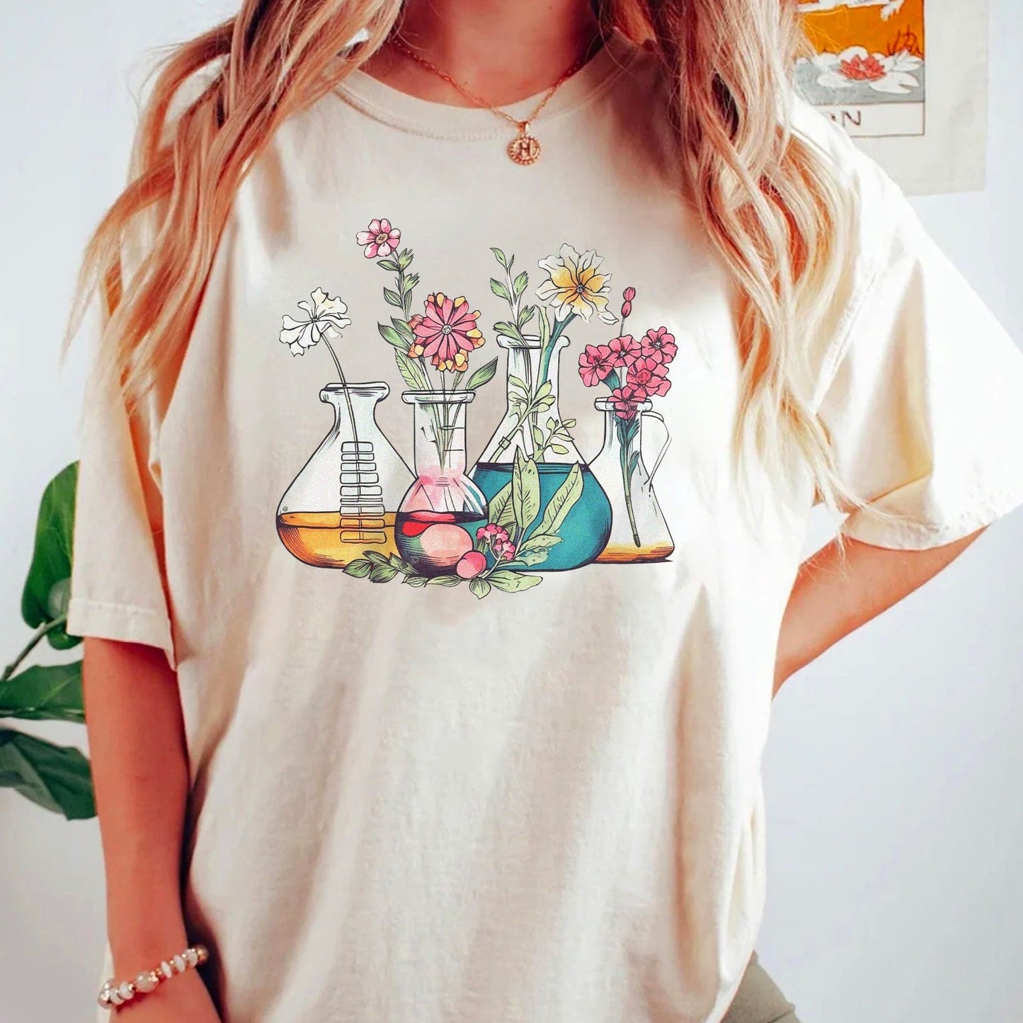 Floral Beakers T-Shirt