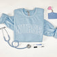 Embroidered Nurse (with Sleeve Design) Sweatshirt