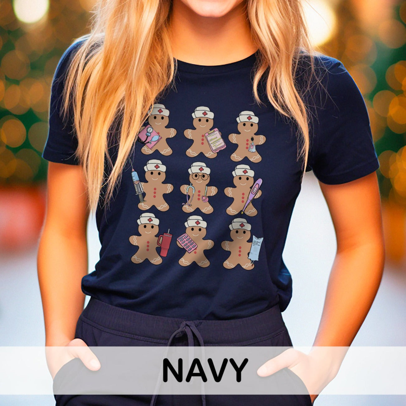 Gingerbread Nurses in a Row T-Shirt