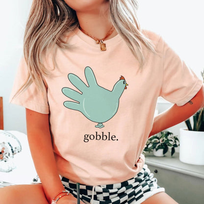 Gobble Turkey Glove T-Shirt