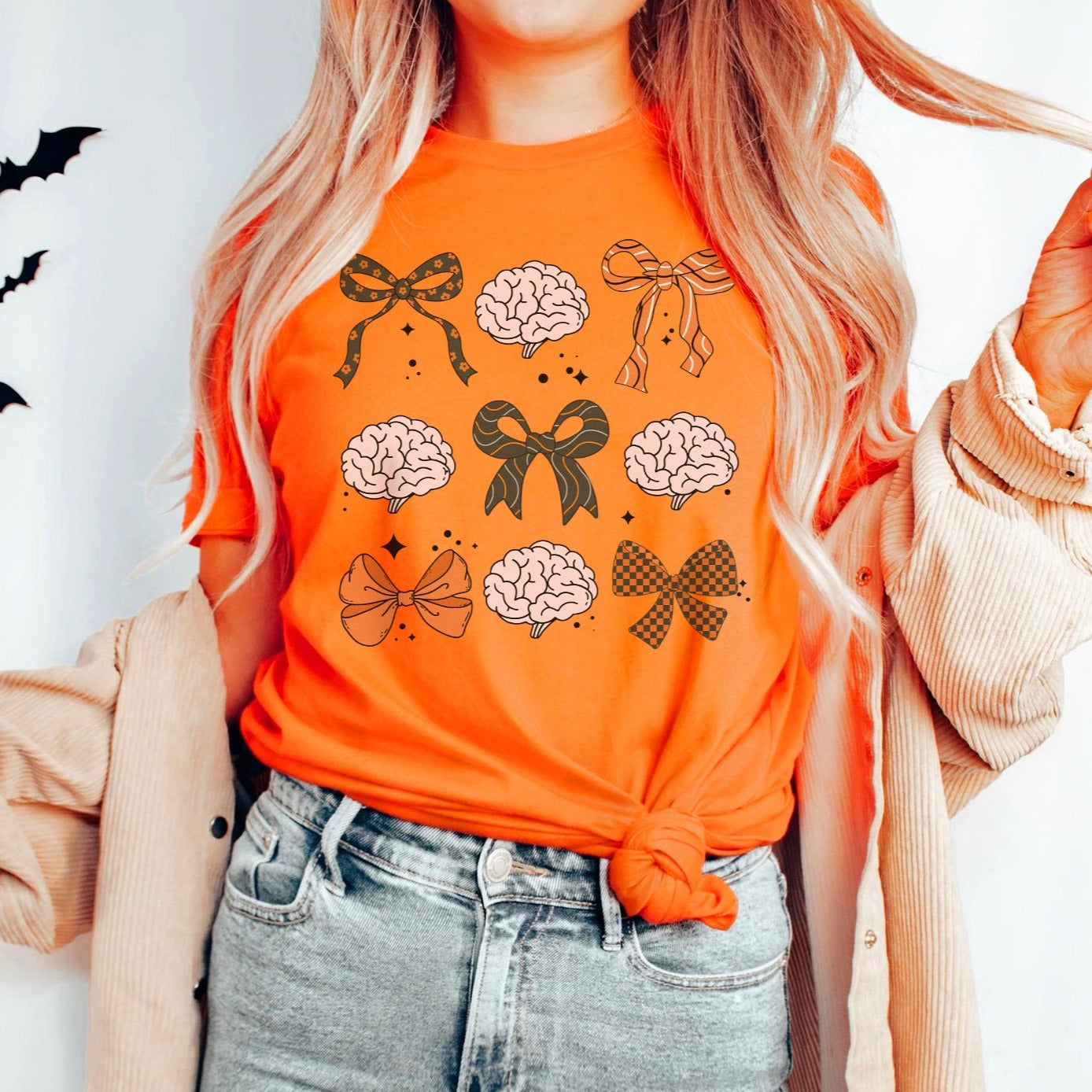 Bows & Brains Halloween T-Shirt