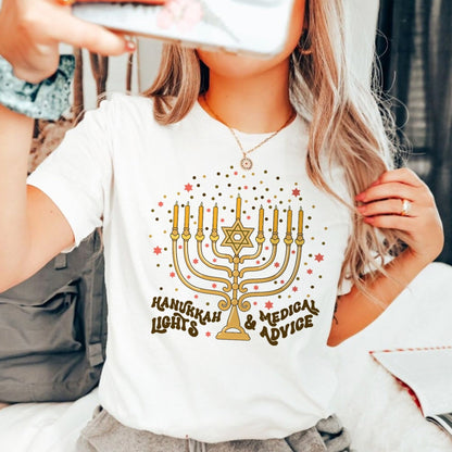 Hanukkah Lights & Medical Advice T-Shirt