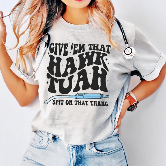 Retro Hawk Tuah Yankauer T-Shirt