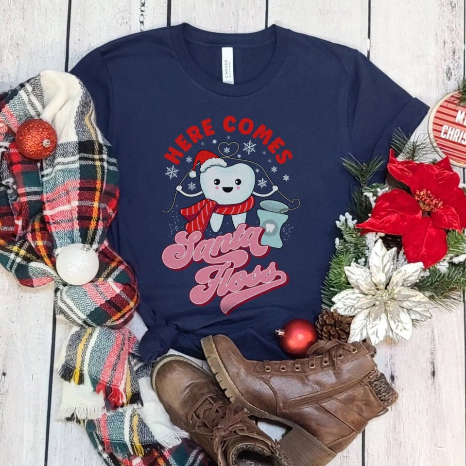 Here Comes Santa Floss T-Shirt