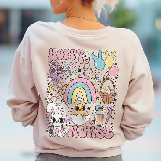 Groovy Hoppy Nurse Sweatshirt