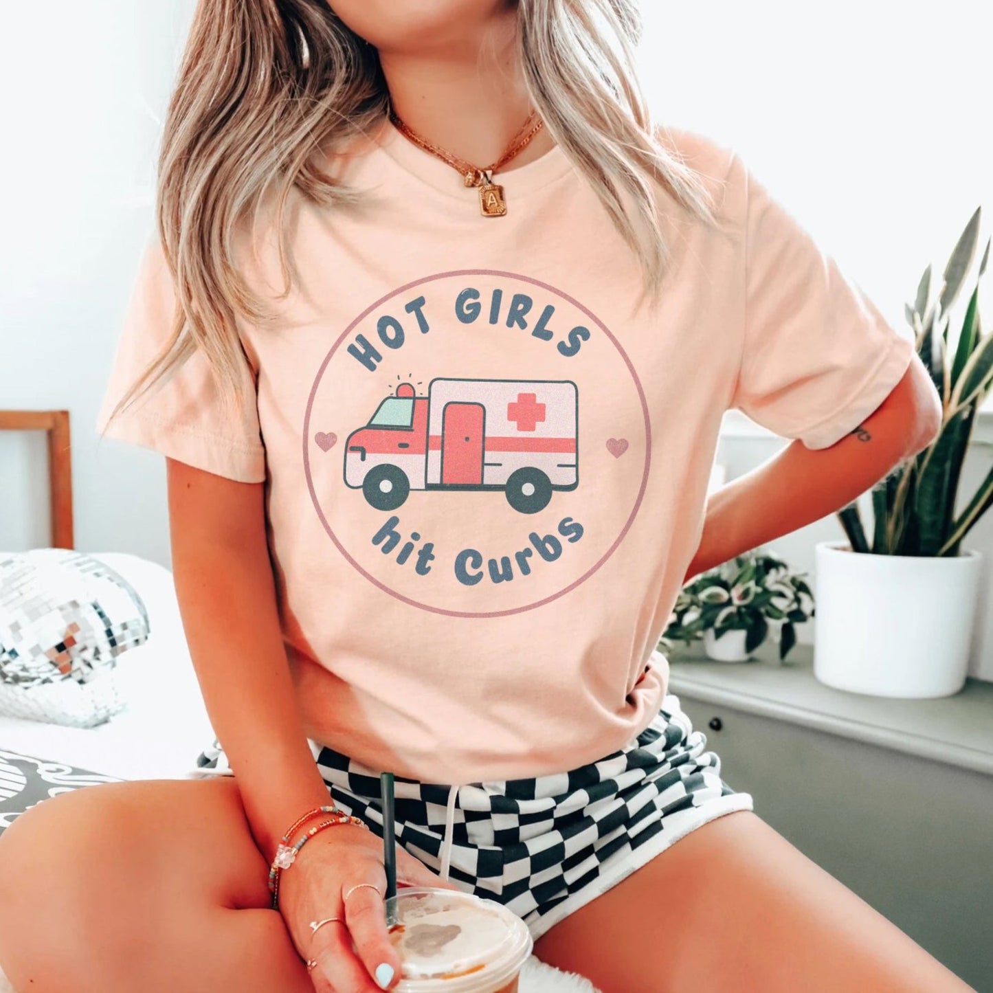 Hot Girls Hit Curbs EMS T-Shirt