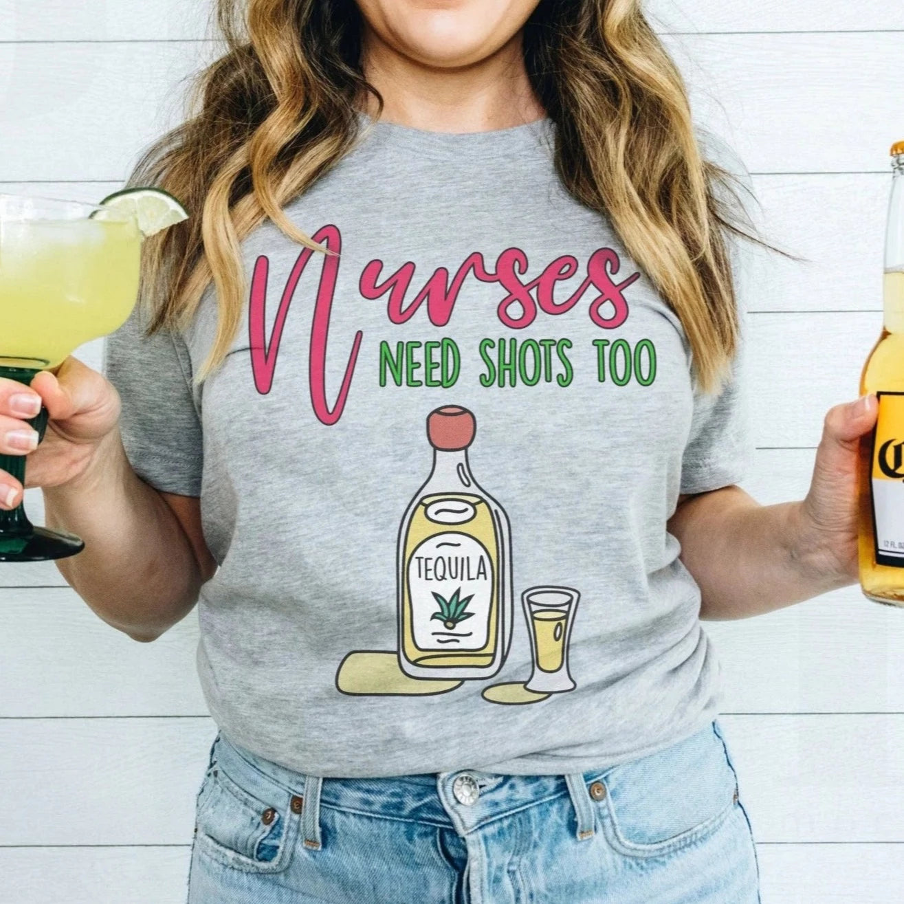 Nurses Need Shots Too Tequila T-Shirt