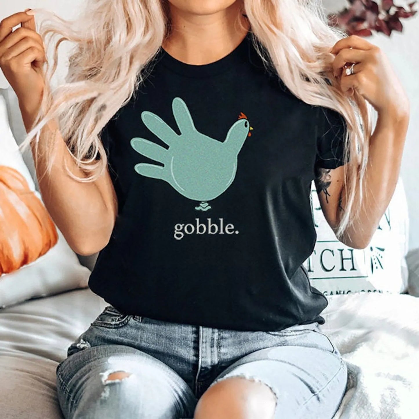 Gobble Turkey Glove T-Shirt