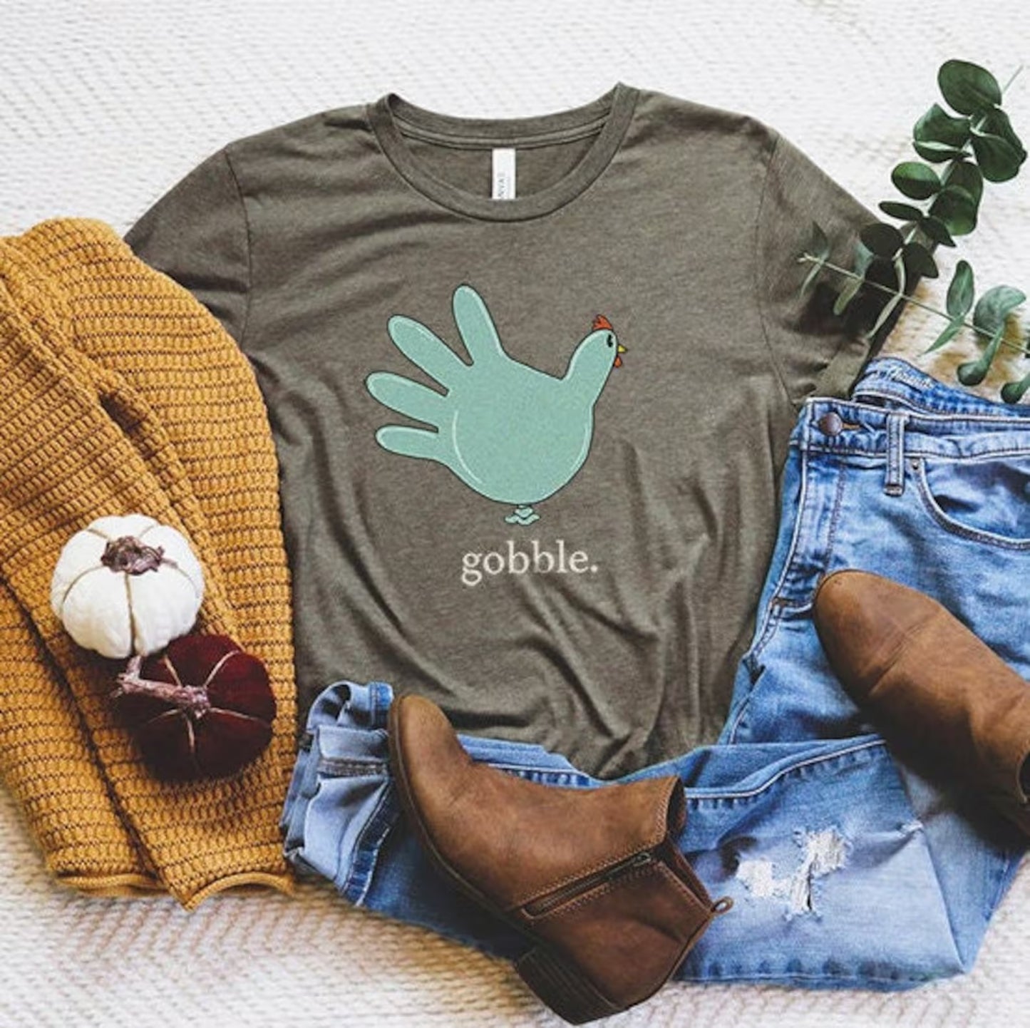 Gobble Turkey Glove T-Shirt