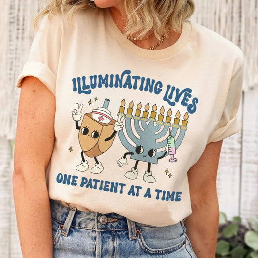 Illuminating Lives Hanukkah T-Shirt