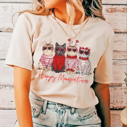 Happy Meowentines T-Shirt