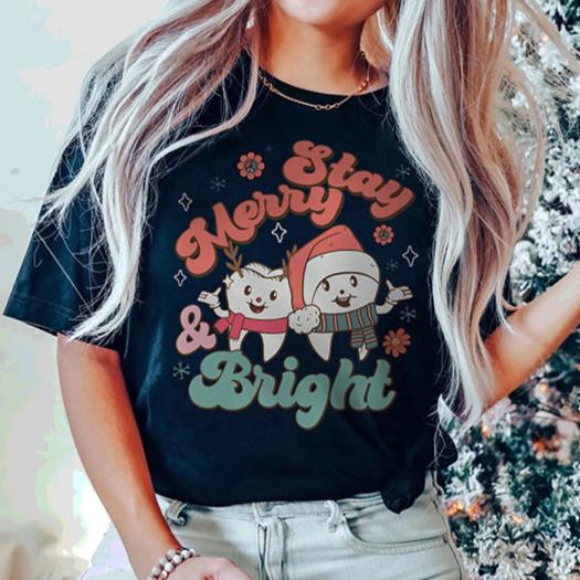 Stay Merry & Bright Dental T-Shirt