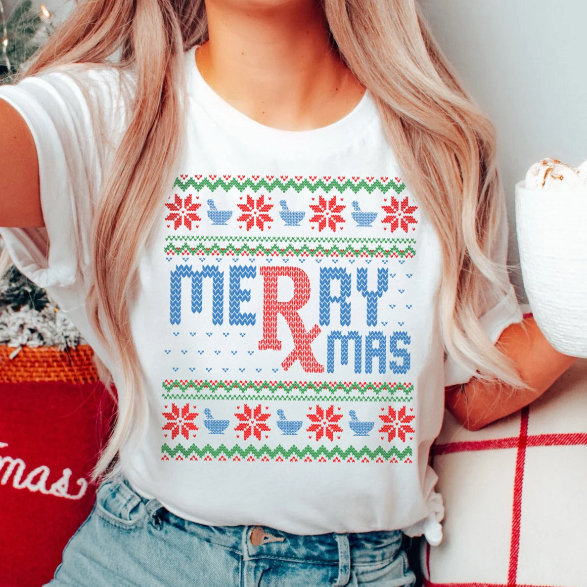 Merry Rxmas Ugly Christmas T-Shirt