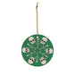 Skull & Bones Snowflake Ceramic Ornament