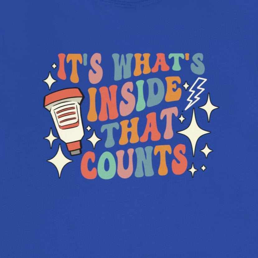 Retro It's What's Inside That Counts (Back Design) T-Shirt