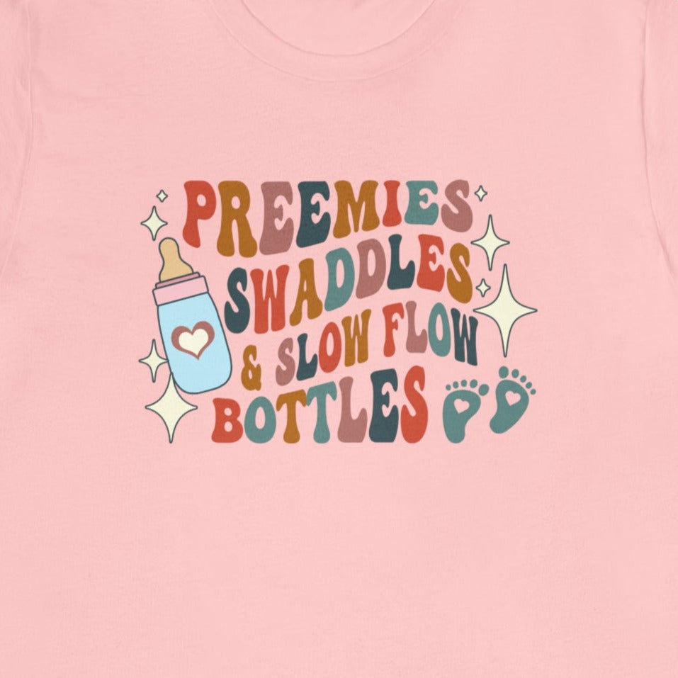 Retro Preemies, Swaddles & Slow Flow Bottles T-Shirt