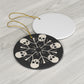 Skull & Bones Snowflake Ceramic Ornament