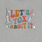 Retro Let's Tox About It (Back Design) T-Shirt