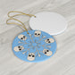 Skull & Bones Snowflake Ceramic Ornament