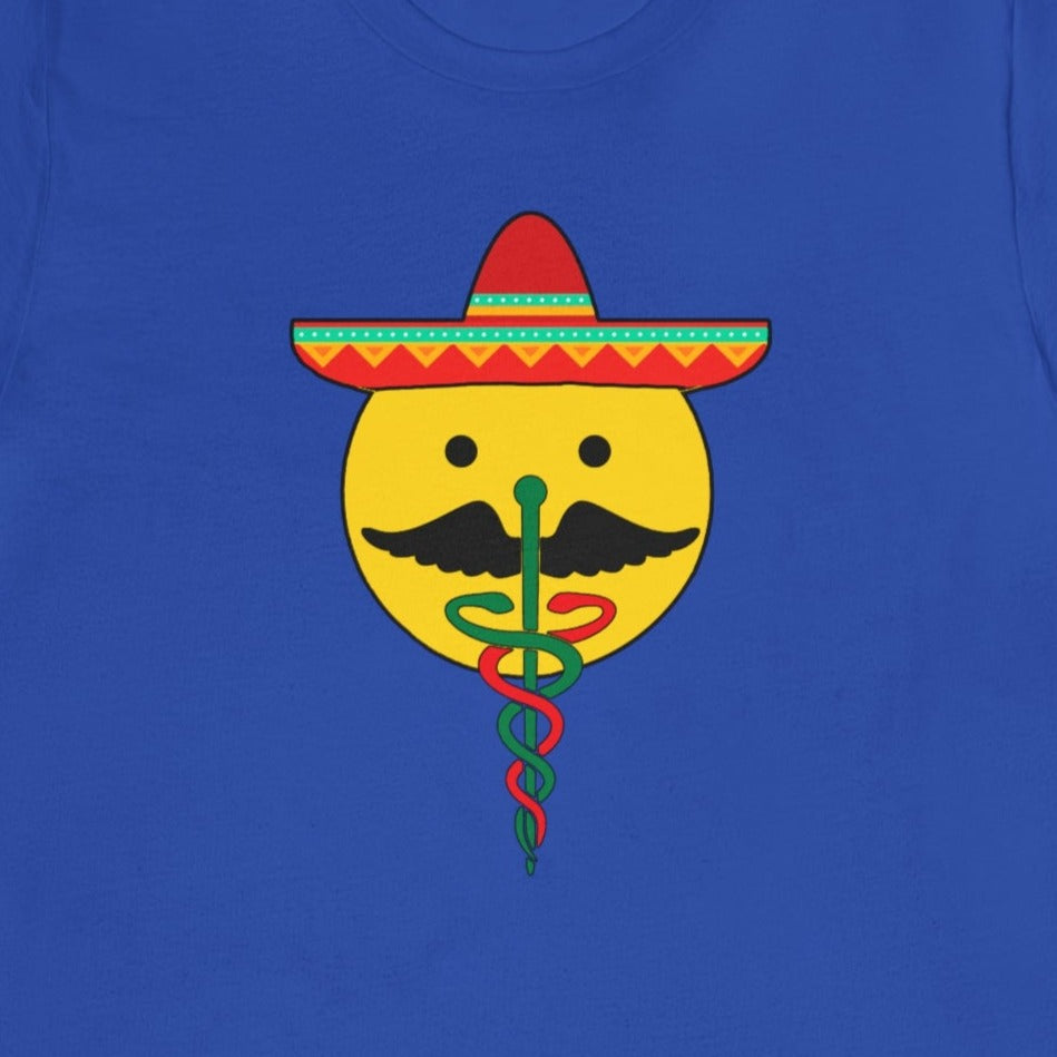 Cinco De Mayo Caduceus Face T-Shirt