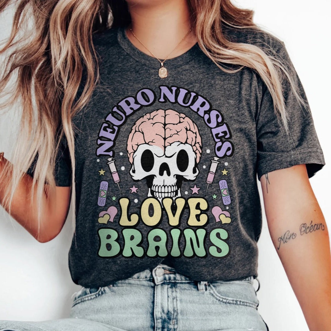 Neuro Nurses Love Brains T-Shirt