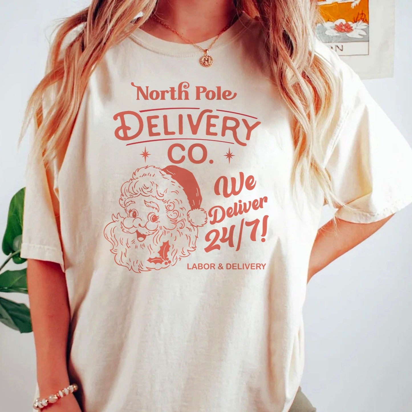 North Pole Delivery Co. Labor & Delivery T-Shirt