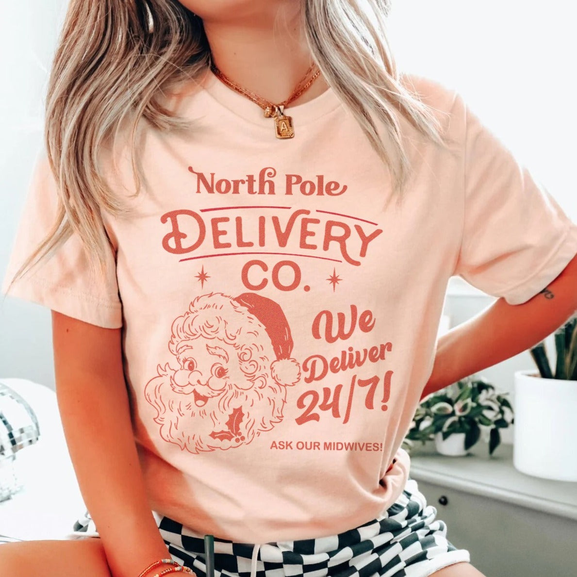 North Pole Delivery Co. Midwife T-Shirt