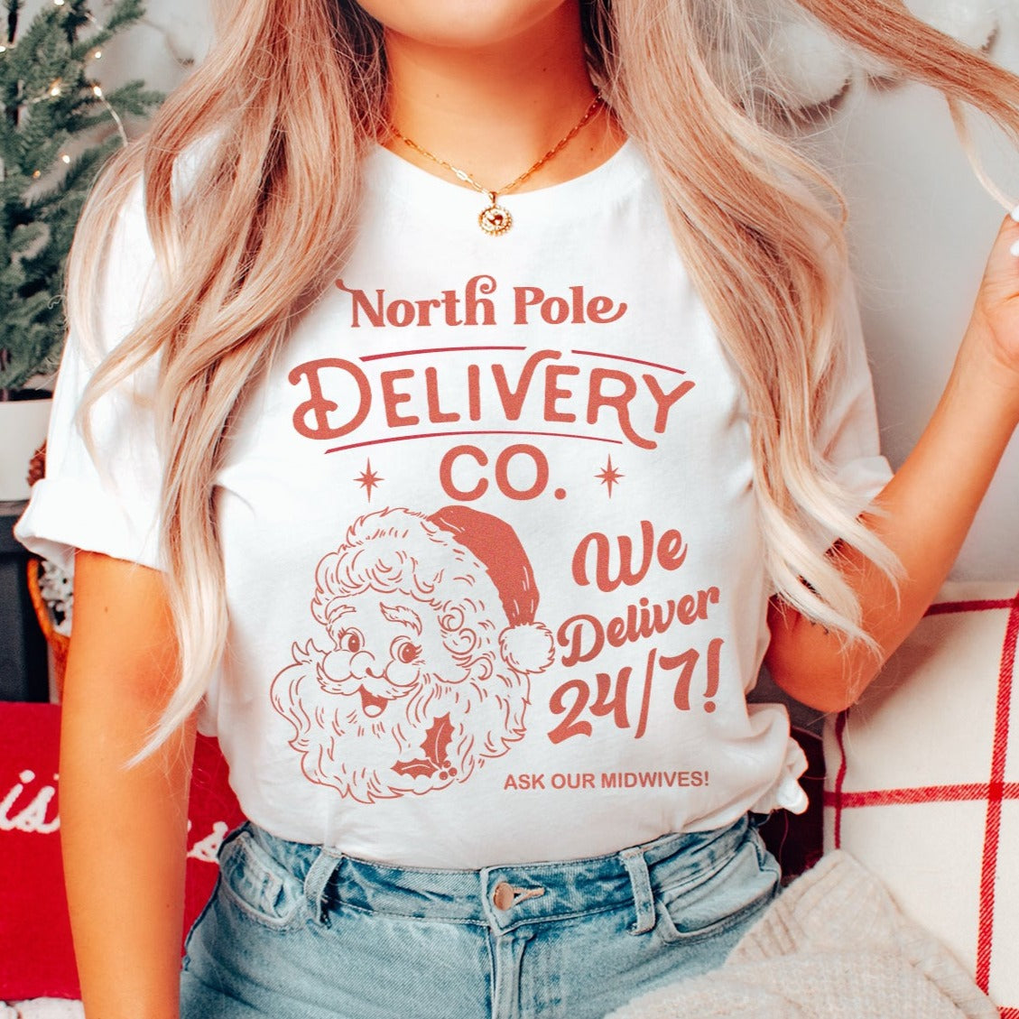 North Pole Delivery Co. Midwife T-Shirt