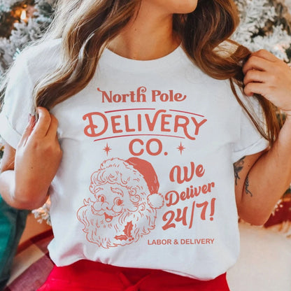 North Pole Delivery Co. Labor & Delivery T-Shirt