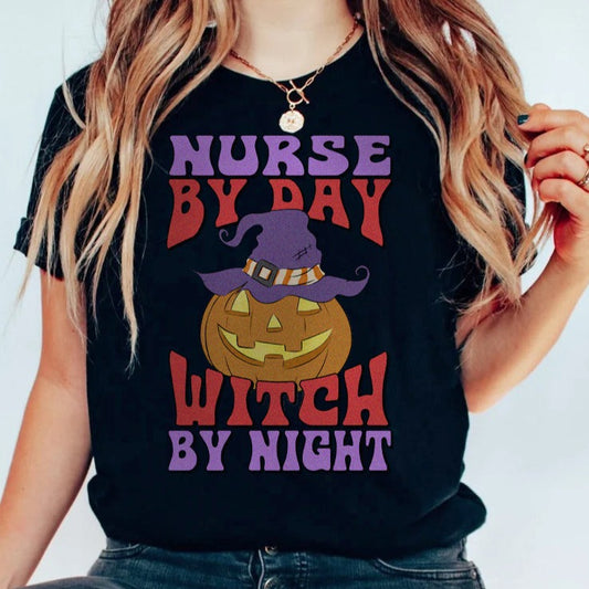 Nurse By Day Witch By Night T-Shirt