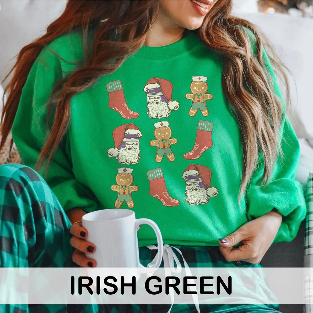 Hospital Christmas Items in a Row Sweatshirt