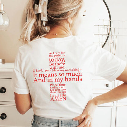 Nurse's Prayer (Back Design) T-Shirt