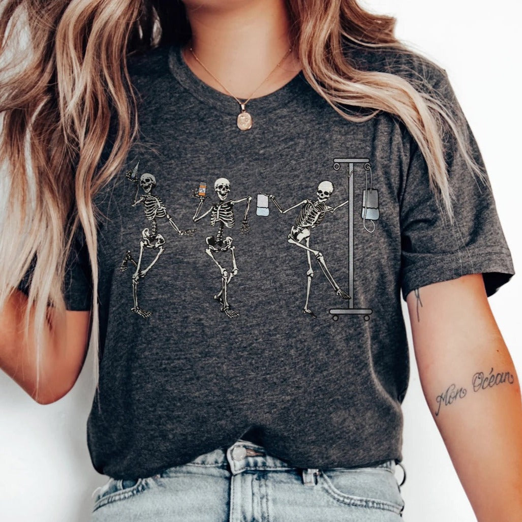 Dancing Nurse Skeletons T-Shirt