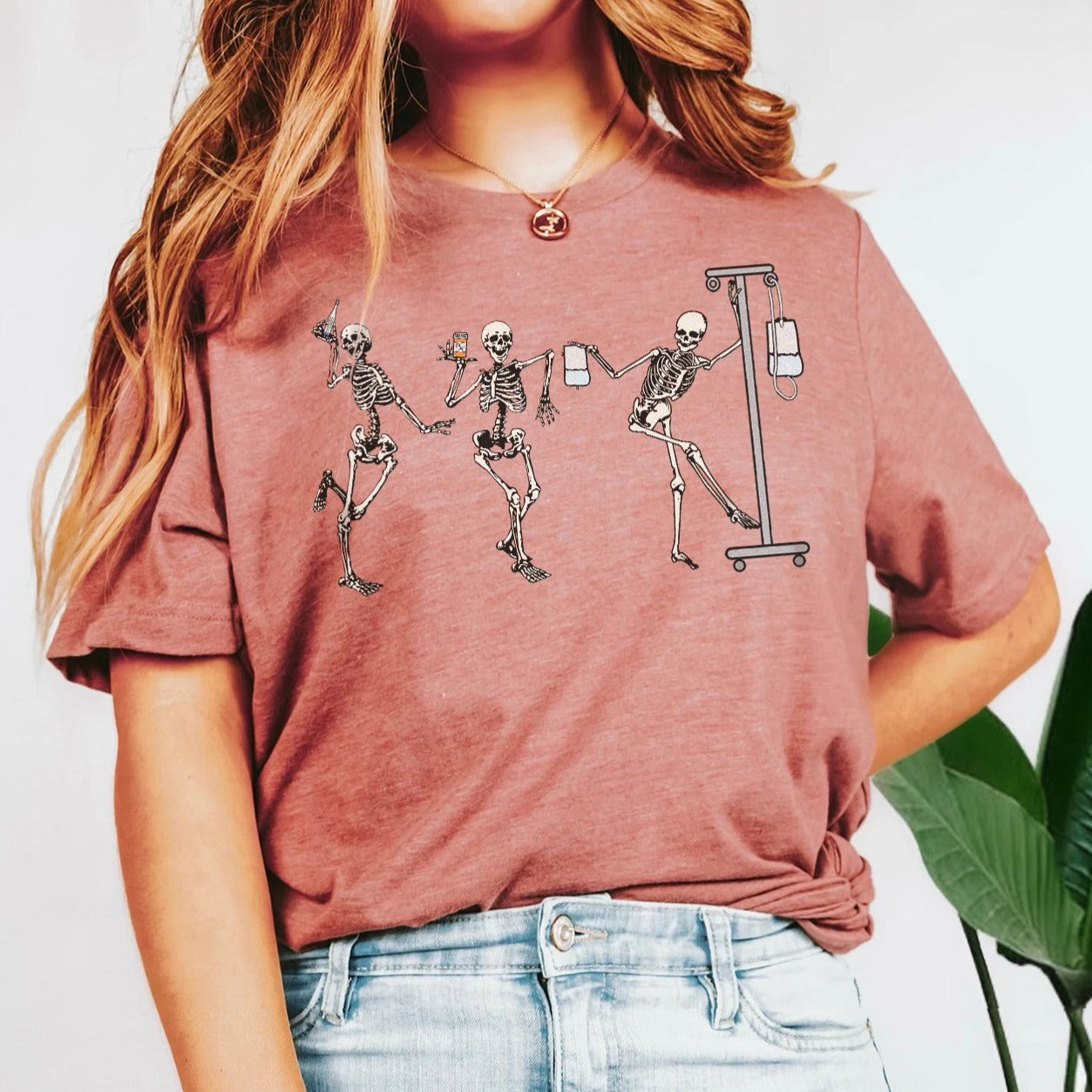 Dancing Nurse Skeletons T-Shirt