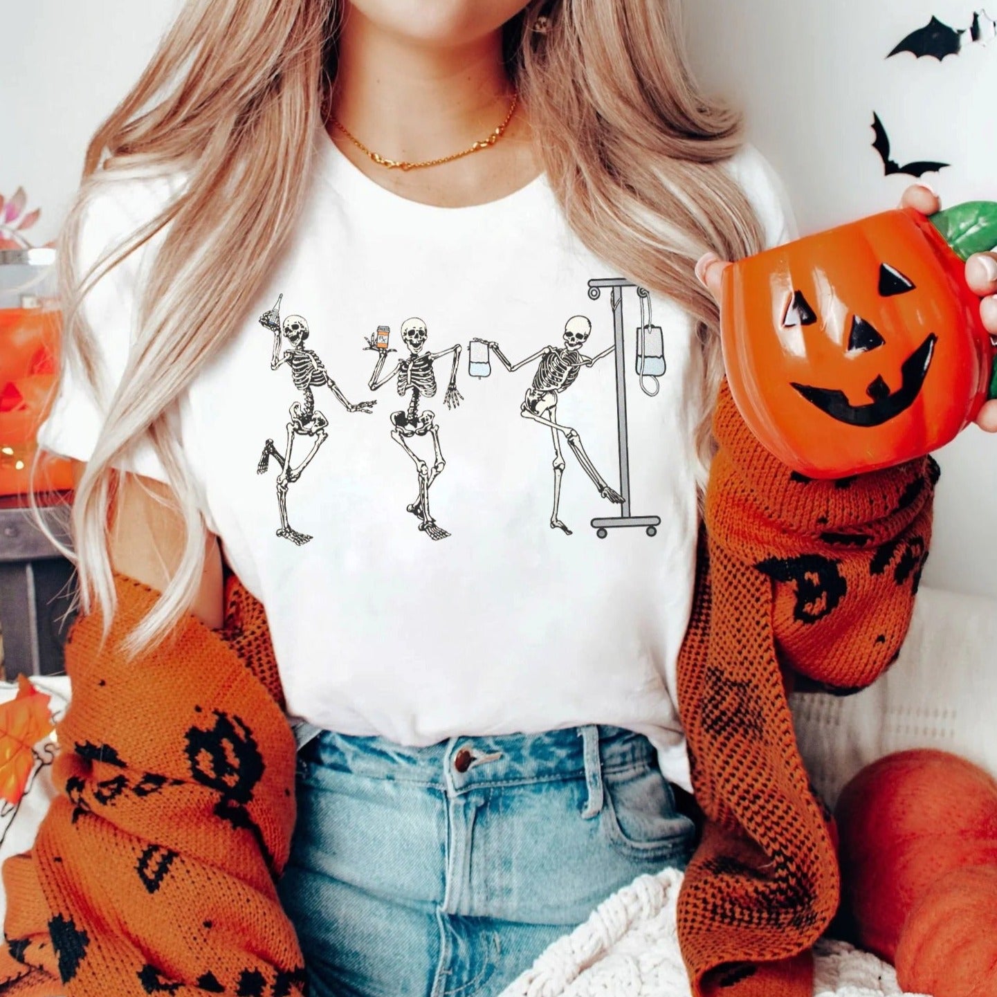 Dancing Nurse Skeletons T-Shirt