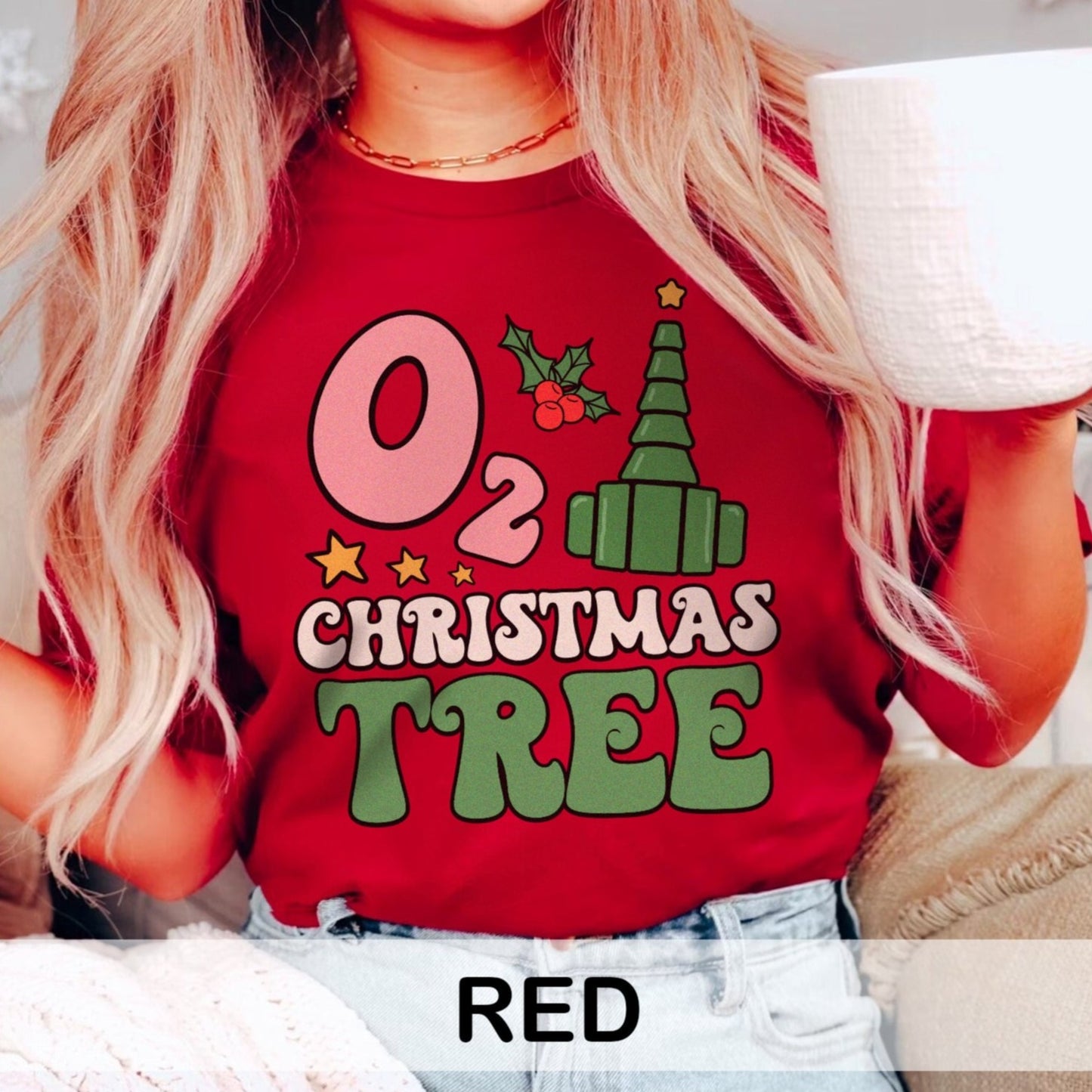 O2 Christmas Tree T-Shirt