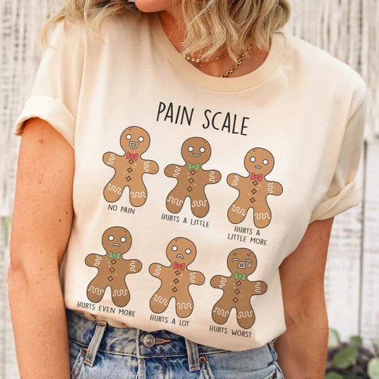 Gingerbread Pain Scale T-Shirt
