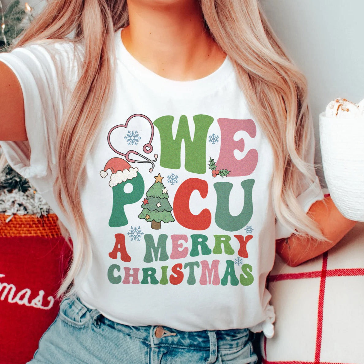 Retro We PICU a Merry Christmas T-Shirt